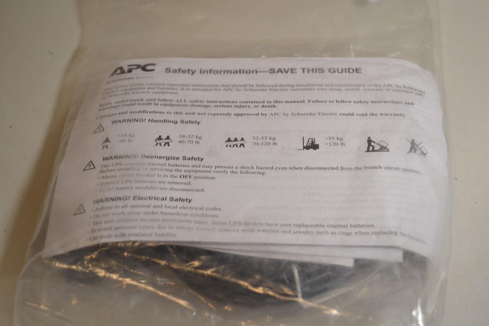 APC 940-1173A-001 Cable 0L2330D Lit Kit Amarok SMT1000C/1500C