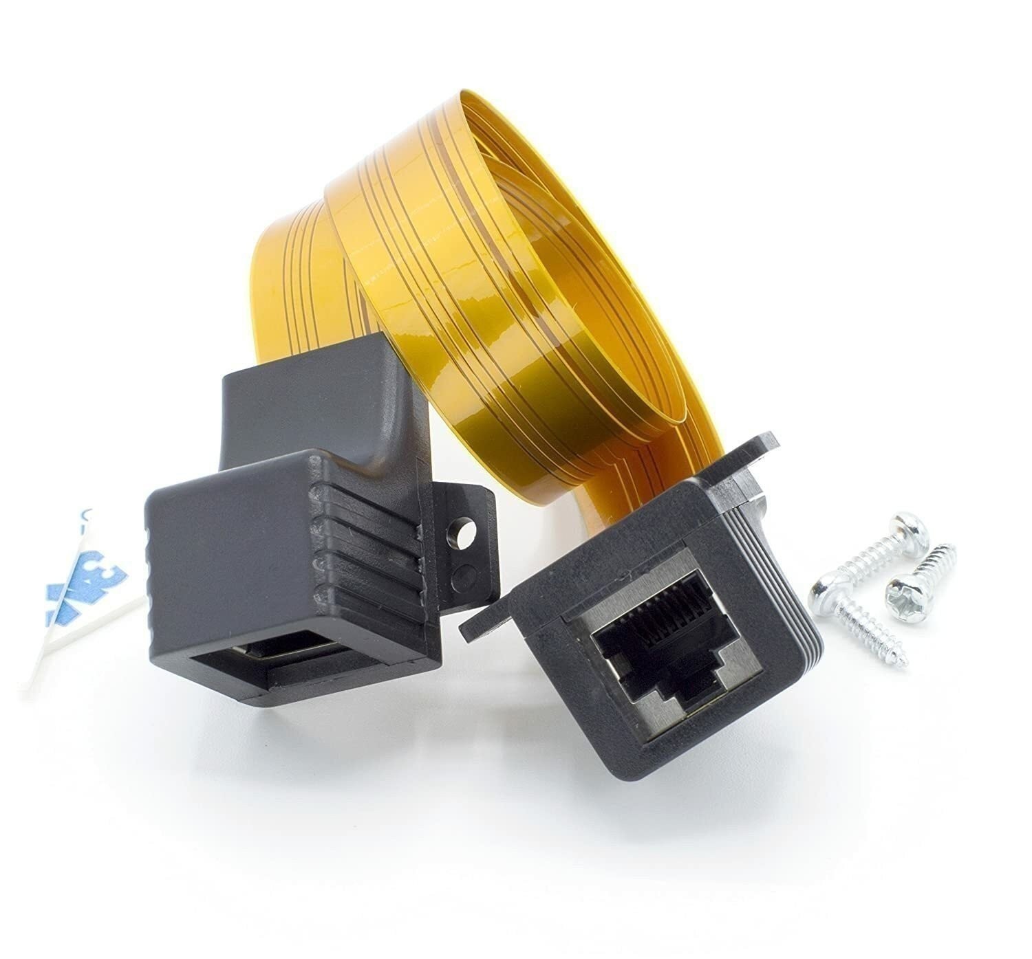 Ethernet Jumper Cable Cat5 – Cat6 Connectors – Extension Adapter Thin Flat Wire