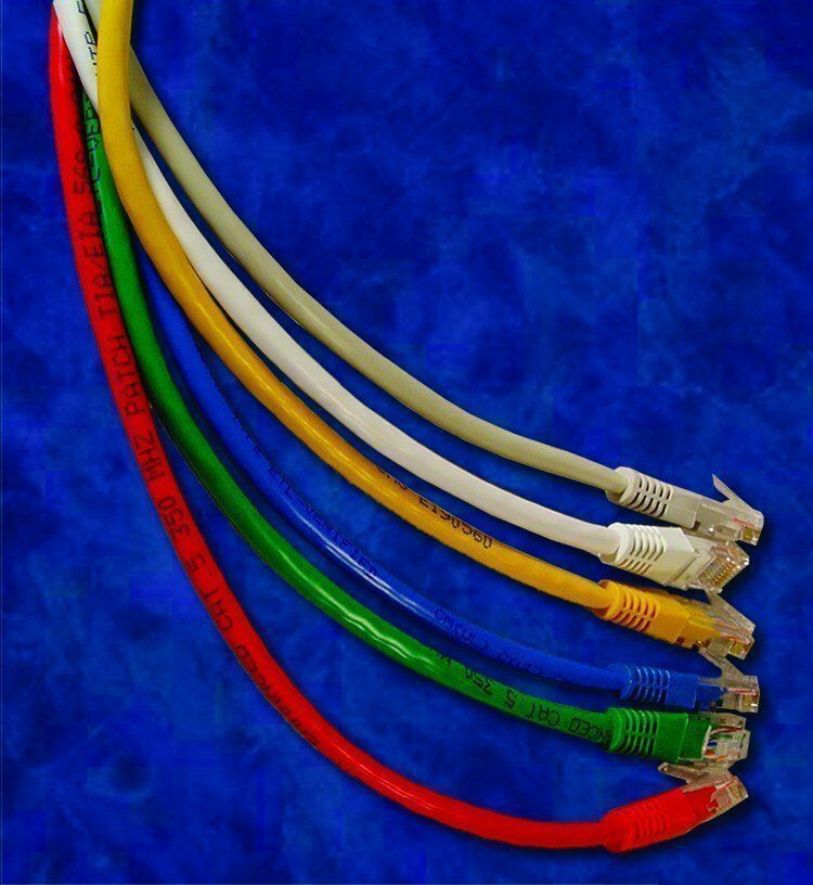 20 Pack – 10ft CAT5e Ethernet Network LAN Router Patch Cable Cord – Pick Colors
