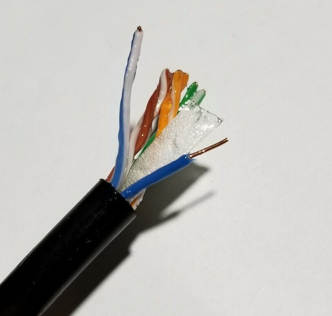 USA Gel Cable 200’FT Cat5e Outdoor Burial Ethernet waterproof network copper