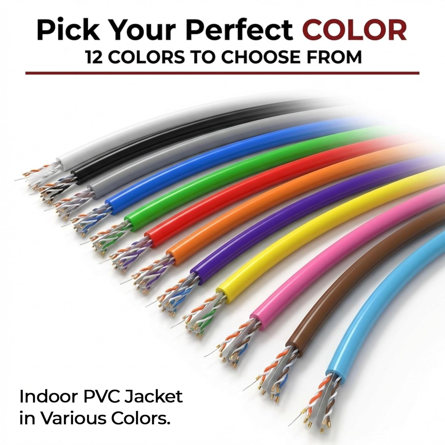 CAT6 Ethernet Cable 1000Ft Bulk Network LAN Wire 23AWG Solid CCA UTP 550Mhz High